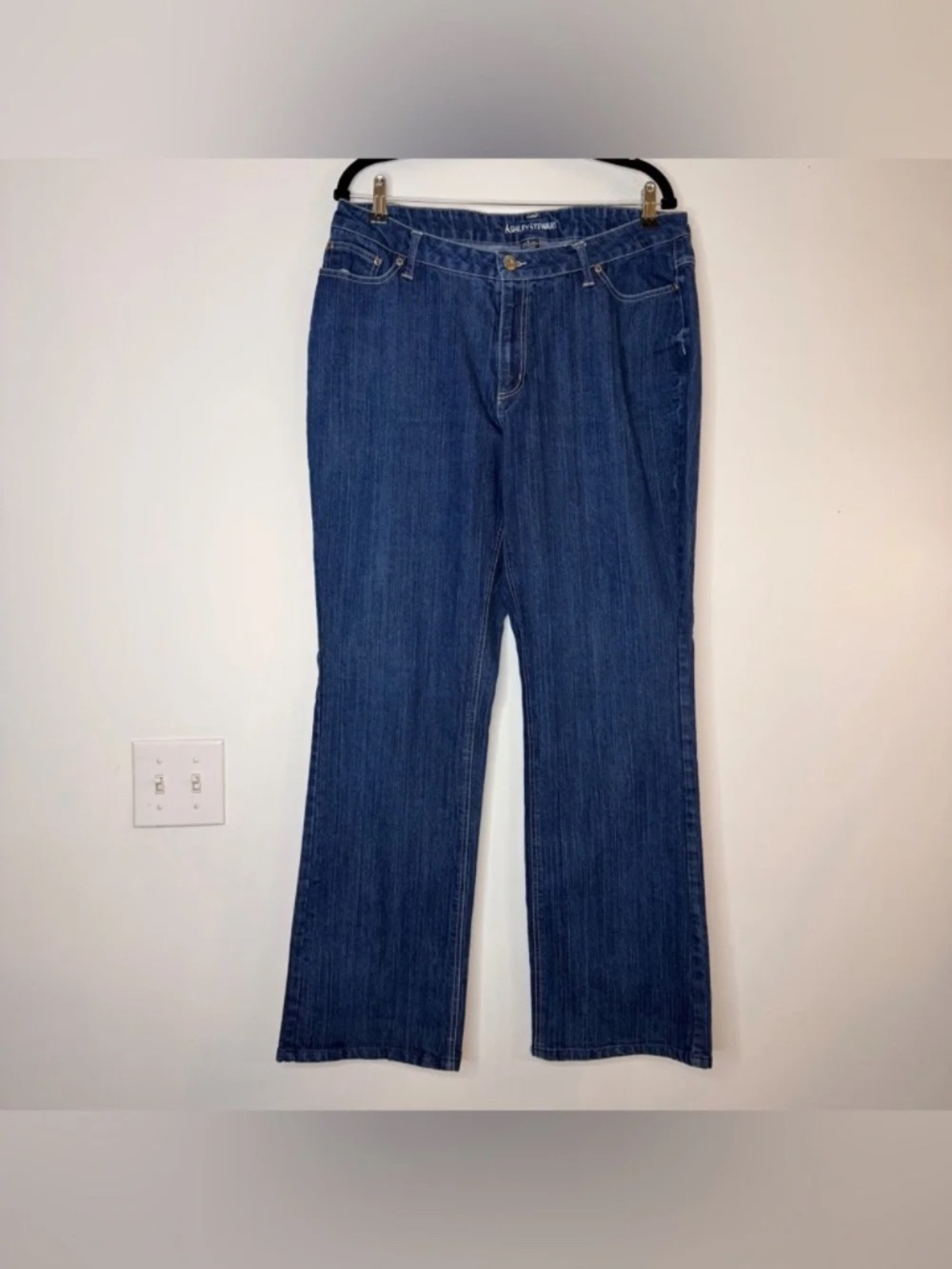 Ashley Stewart | Dark Blue Straight-Leg Jeans 16